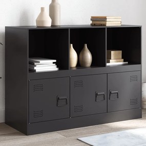 vidaXL Aparador 99x39x73 cm aço preto