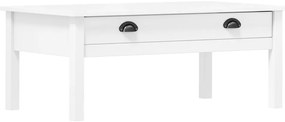vidaXL Mesa de centro Hill 100x55x40 cm pinho maciço branco