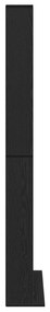 Armário para CDs vidaXL em Carvalho Preto 101x23x177,5 cm em Madeira d