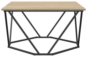 Mesa de Centro Carvalho Sonoma 80x80x45 cm Madeira de engenharia