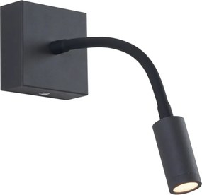 Candeeiro de Parede Moderno Preto Incl. LED Regulável Recarregável - Harper