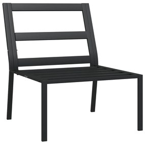 Cadeiras de jardim c/ almofadões cor areia 2 pcs 60x74x79cm aço