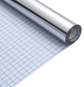Autocolantes para móveis 90x500 cm PET prateado