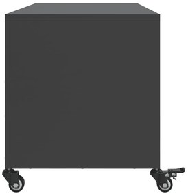 Móvel de TV 100,5x39x43,5 cm aço preto