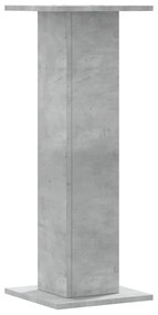 Suportes de colunas 2 pcs derivados de madeira cinzento cimento