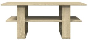 Mesa de centro 102x55x42 cm madeira processada carvalho sonoma
