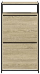 Sapateira 60x34x112 cm derivados de madeira carvalho sonoma