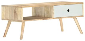 Mesa de centro 90x50x40 cm madeira de mangueira maciça