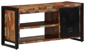vidaXL Banco de Sapatos Multicolorido 100x40x50 cm Madeira Recuperada