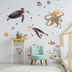 Mundo subaquático - autocolantes para o quarto das crianças