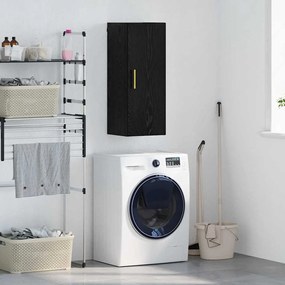 vidaXL Armário de parede Carvalho Preto 34,5 x 34 x 90 cm