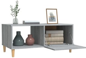 Mesa de centro 89,5x50x40 cm derivados madeira cinzento sonoma