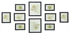 Conjunto de 10 molduras pretas