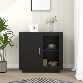 811827 vidaXL Aparador 80x40x75 cm preto