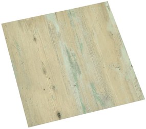 Tábuas de soalho autoadesivas 55 pcs 5,11 m² PVC castanho-claro