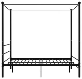 Estrutura de cama dossel 160x200 cm metal preto