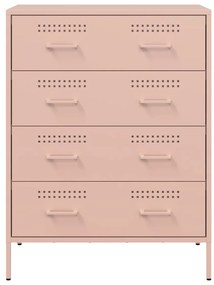 Aparador 68x39x89 cm aço rosa