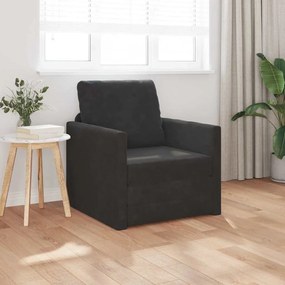 vidaXL Sofá-camas 2-em-1 Preto 74x77x81 cm Veludo
