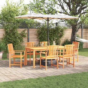 vidaXL Conjunto de Jantar de Jardim 7 pcs 180 x 90 x 75 cm