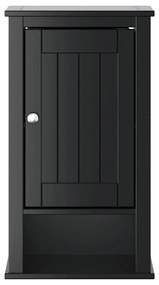Móvel de parede p/ WC BERG 40x27x71,5 cm pinho maciço preto