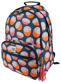 Mochila Escolar Jessica Nielsen Laranja 19 L Laranja/azul