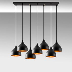 Candeeiro Chandelier Tattoo – Preto – 88 x 40 cm