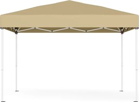 Tenda dobrável de 3 x 3 m, resistente, portátil, pavilhão para jardim bege
