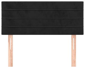 Cabeceira de cama veludo 90x5x78/88 cm preto