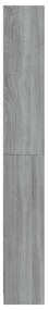 Estante 5 prat. 80x24x175cm derivados madeira sonoma cinzento