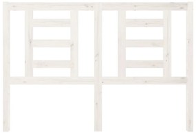 Cabeceira de cama 146x4x100 cm pinho maciço branco