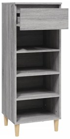 Sapateira 40x36x105 cm derivados de madeira cinzento sonoma