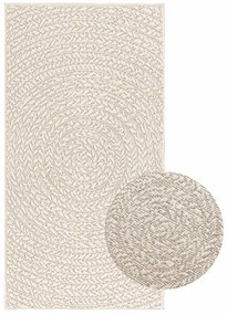 Tapete ZIZUR creme 60x110 cm aspeto de juta interior e exterior
