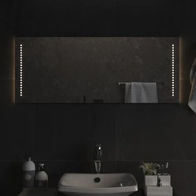 3154055 vidaXL Espelho de casa de banho com luzes LED 40x100 cm