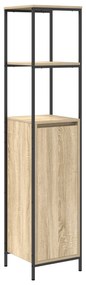 Conjunto de Móveis de Banheiro de 3 Peças Carvalho Sonoma Madeira Inge