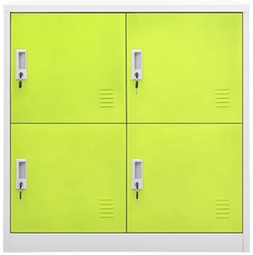 Cacifos 5 pcs 90x45x92,5 cm aço cinzento-claro e verde