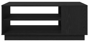 Mesa de Centro em Carvalho Preto 102x55x43 cm Feita de Madeira de Enge