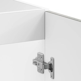 Armário de Cozinha vidaXL "Kalmar" com Pias Duplas em Cinza Concreto M