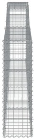 Cestos gabião arqueados 7pcs 400x30x100/120cm ferro galvanizado