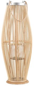 Lanterna decorativa castanho claro 72 cm TAHITI Beliani