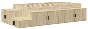 Estrutura de Cama Carvalho Sonoma 90x200 cm