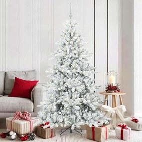 vidaXL Árvore de Natal Articulada Artificial Branco 180 cm PVC
