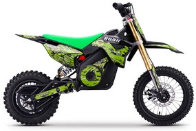 Mini moto elétrica para crianças MINICROSS 1100W Roan 903 motor eléctrico Brush 12/10" Verde