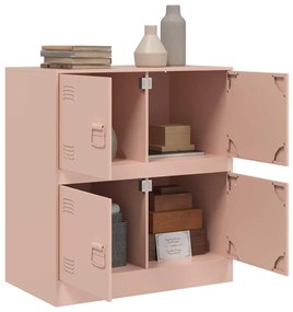 Aparador 67x39x73 cm aço rosa