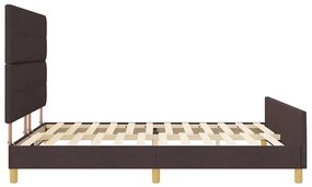Estrutura da Cama vidaXL Castanho 180x200 cm Tecido