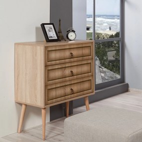 Cómoda Trio – Carvalho Sonoma – 80x90x40 cm