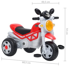 Triciclo infantil vermelho