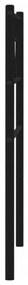 Cabeceira de cama 90 cm metal preto