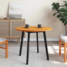 vidaXL Tampo de mesa redondo Ø80x2,5 cm pinho maciço castanho-mel