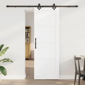 Porta Deslizante vidaXL com Conjunto de Ferragens "ORKDAL" de Madeira