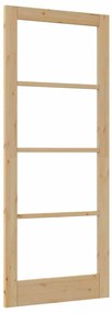 porta interna com vidro "ORKDAL" 86x211x4 cm madeira sólida de pinho